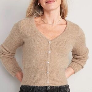 Pearl Detail Cardigan Sweater